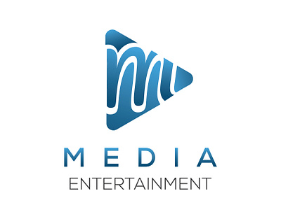 Media Entertainment - Logo Design (Unused) best logo branding creative entertainment logo logo design logodesign media media logo play play button