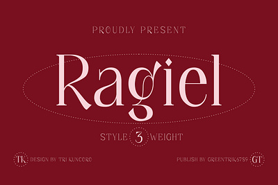 Ragiel Classy Serif ads branding classy display font display font fonts graphic design logo