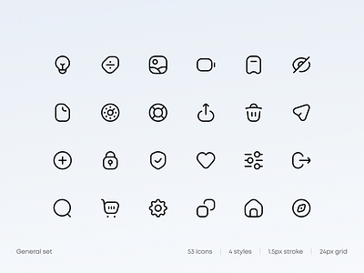 Iconei: General icon set | Figma icons figma icons flat icons icon icondesign iconography iconpack icons iconset interface interface icons product icons saas uidesign vector icons web icons