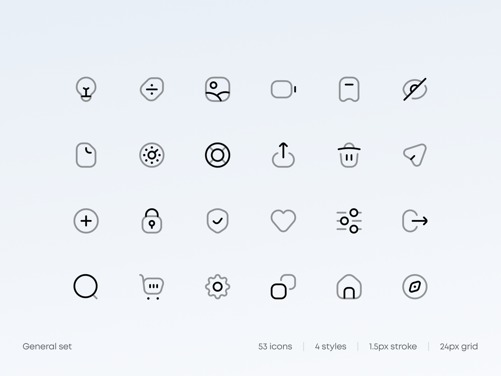 Iconei: General icon set | Figma icons by Marcin Grygierczyk on Dribbble