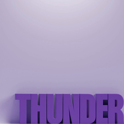 Type Explorations #03 Animated 3d animation b3d blender font motion render thunder type
