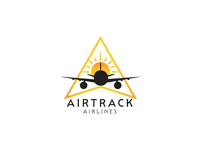 Airtrack Airline Logo branding creative logo design graphic design identity illustration logo vector