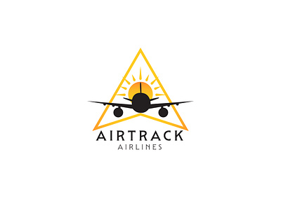 Airtrack Airline Logo branding creative logo design graphic design identity illustration logo vector