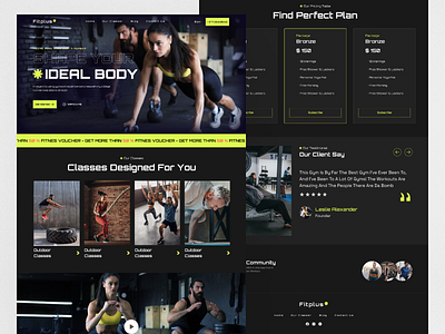 Fitness Landing Page fitness gym landing page sport web design workout