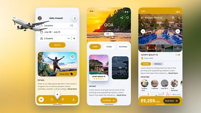 Modern Travel app app graphic design ui ux