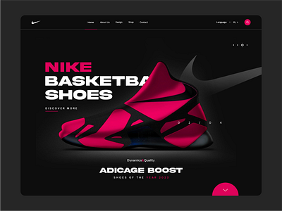 Nike Shoes Concept design art basketball black branding concept design inspiration logo nike portfolio shoes sport ui ux webiste www
