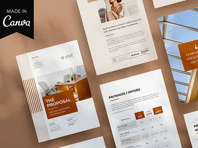 The Proposal | Canva, InDesign branding design illustration logo vector