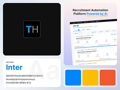 Platform Design - Turbohire 😎 ai black branding dashboard design digital product hiring hr jobs orange platform design product design recruitment software ui design uiux ux design web application white yellow