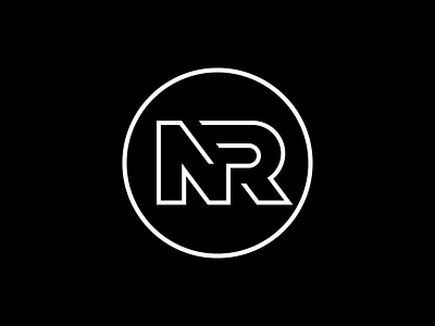 NR V1 design letter logo logotype mark monogram symbol typography