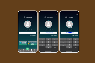 Mobile Banking App Design app bank design designer feedback graphic design login page mobile banking mobile design ui ux