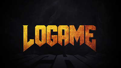 Logame (text motion) motion graphics