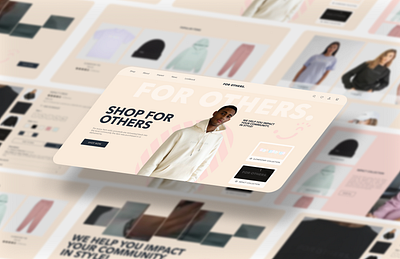 For Others - Landing page case study color pallete ecommerce landing page landingpage ui uiux design ux web design web development