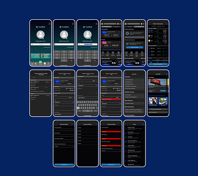 Mobile Banking App Pages animation app bank banking design designer feedback graphic design mobile app mobile banking mobile design ui ux