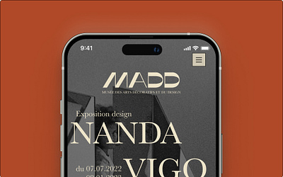 MADD Bordeaux animation branding design figma graphic design interaction landing page logo museum prototype ui ui design ux