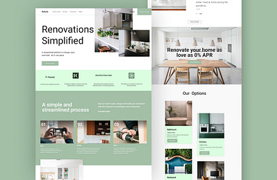 #Home Renovation Website branding colours concept typography ui web website