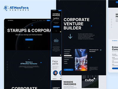 ATMosfera Ventures - Landing Page design design system interaction landpage site system ui ux website