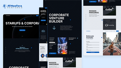 ATMosfera Ventures - Landing Page design design system interaction landpage site system ui ux website