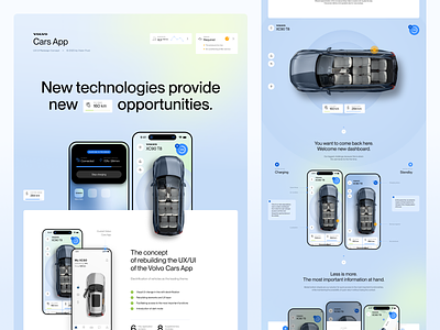 Volvo Cars App - Case Study app design appdesigner automotive car car app charging concept design dynamic island electric electricity ios iphone mobile app mobile design ui user interface ux volvo