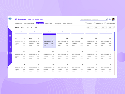 Calendrer Design ui