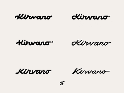 Kirvano branding calligraphy custom flow hybrid identity kirvano lettering letteringlogo logo logomark premium process script signature solid type typography unique water