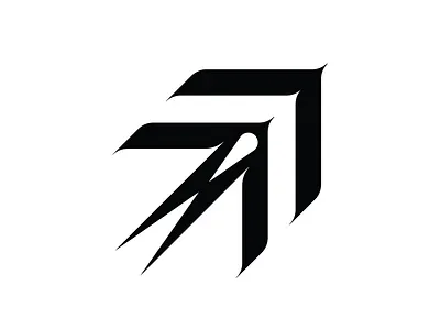 Swallow arrow bird branding fly goal graphic design high logo mark move swallow symbol victory