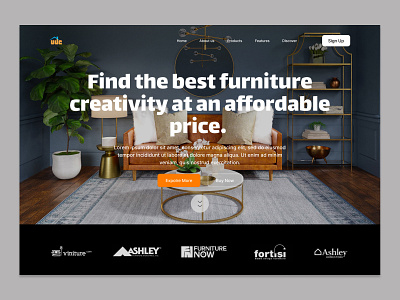 A furniture web design design product design ui ux ux design web design