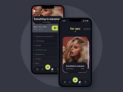 MediaTeca - music app app app design design graphic design home page illustration media music app music player playlists song songs list tab menu ui ux webdesign