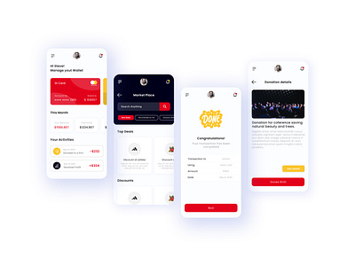 Fintech App UI Design app design branding design fintech ui latest design redesign ui uiux vector