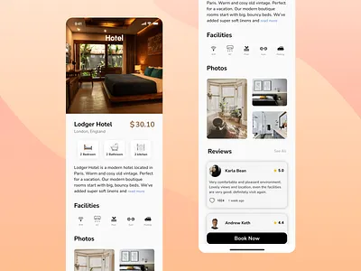 Hotel Booking App UI/UX app ui design graphic design ui uiux