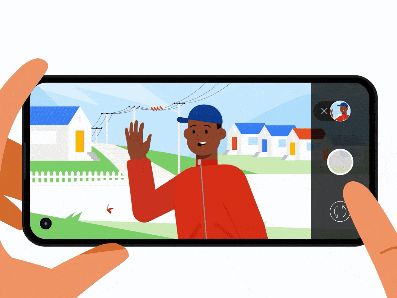 Google: Pixel 4a animation branding design graphic design illus illustration motion graphics ui