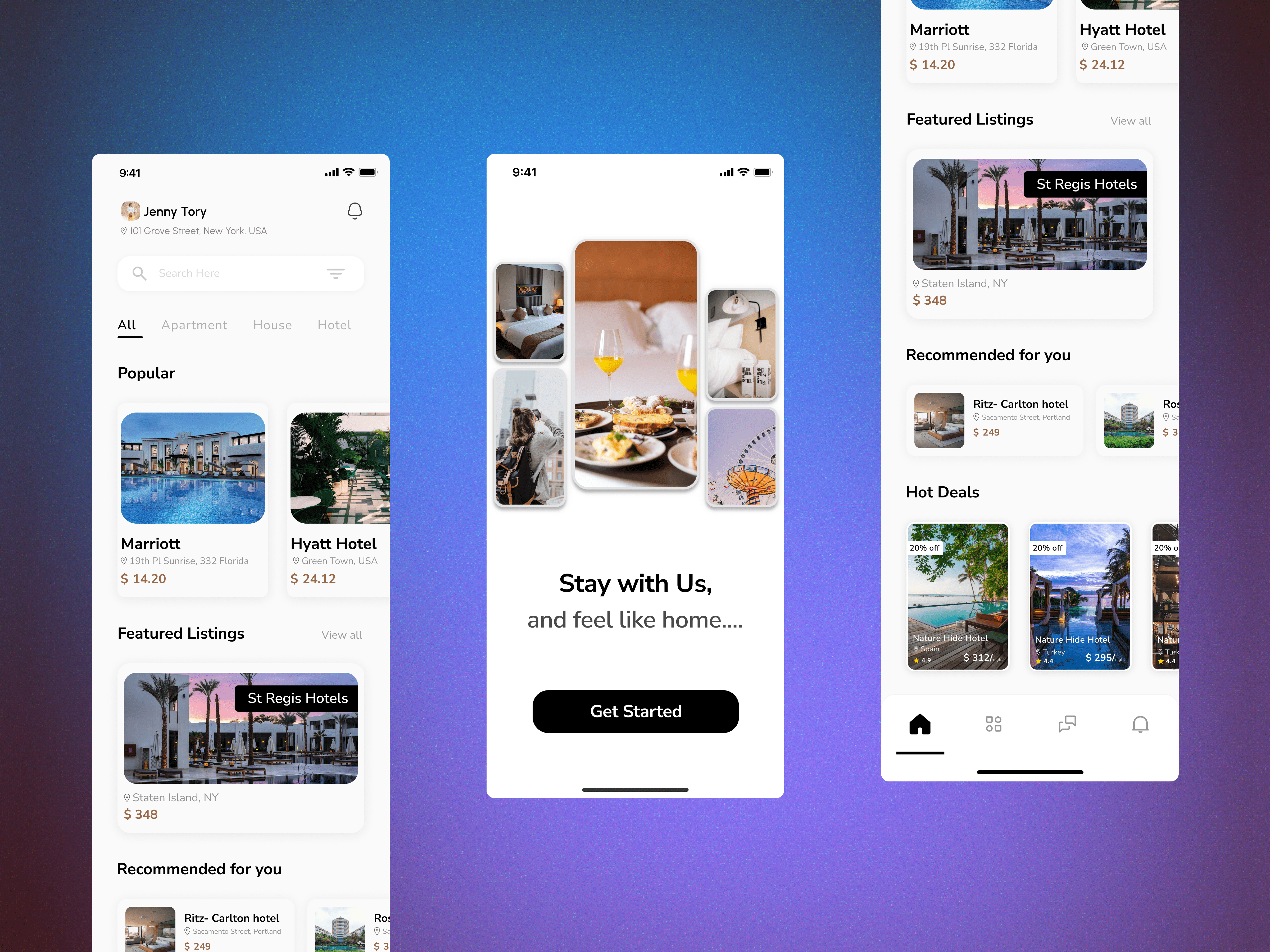 Hotel Booking App UI By Akash Singh On Dribbble