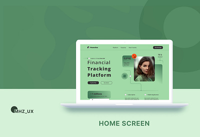 Landing Page- Financial Website ui ux uxdesigner webdesign