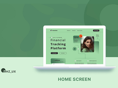 Landing Page- Financial Website ui ux uxdesigner webdesign
