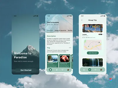 Travel App UI/UX app ui design graphic design travel app uiux ui uiux