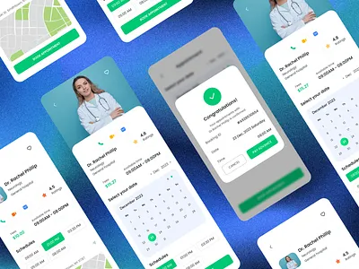 Healthcare App UI app ui design graphic design healthcare app ui uiux