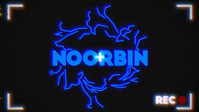 Noorbin Studio after effects energetic glitchy logo logo motion motion graphics typography