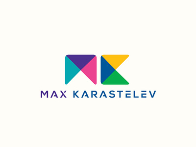 Max Karastelev Logo Design. brand branding colorful creative design graphic design icon initial k logo logodesign logodesigner logoinspiration logomaker logomark m mk multicolor polygonal vector
