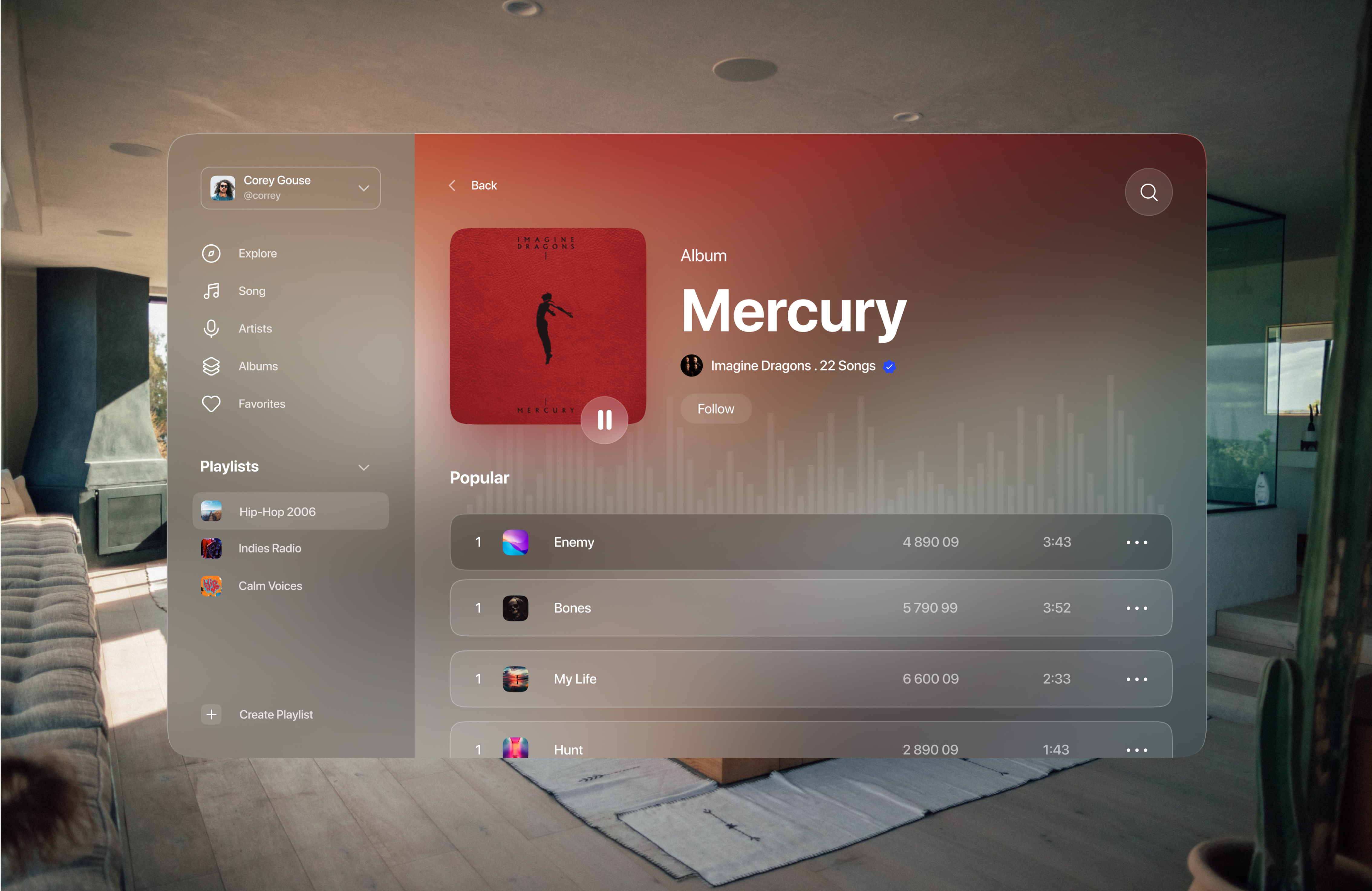 Apple's Vision OS , UI Design 3d adobe app apple apple ar ar crypto exchange design illustration ios design logo ui virtual reality vr