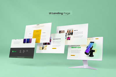 UI Landing Page adobe branding design graphic illustration illustrator photoshop psd