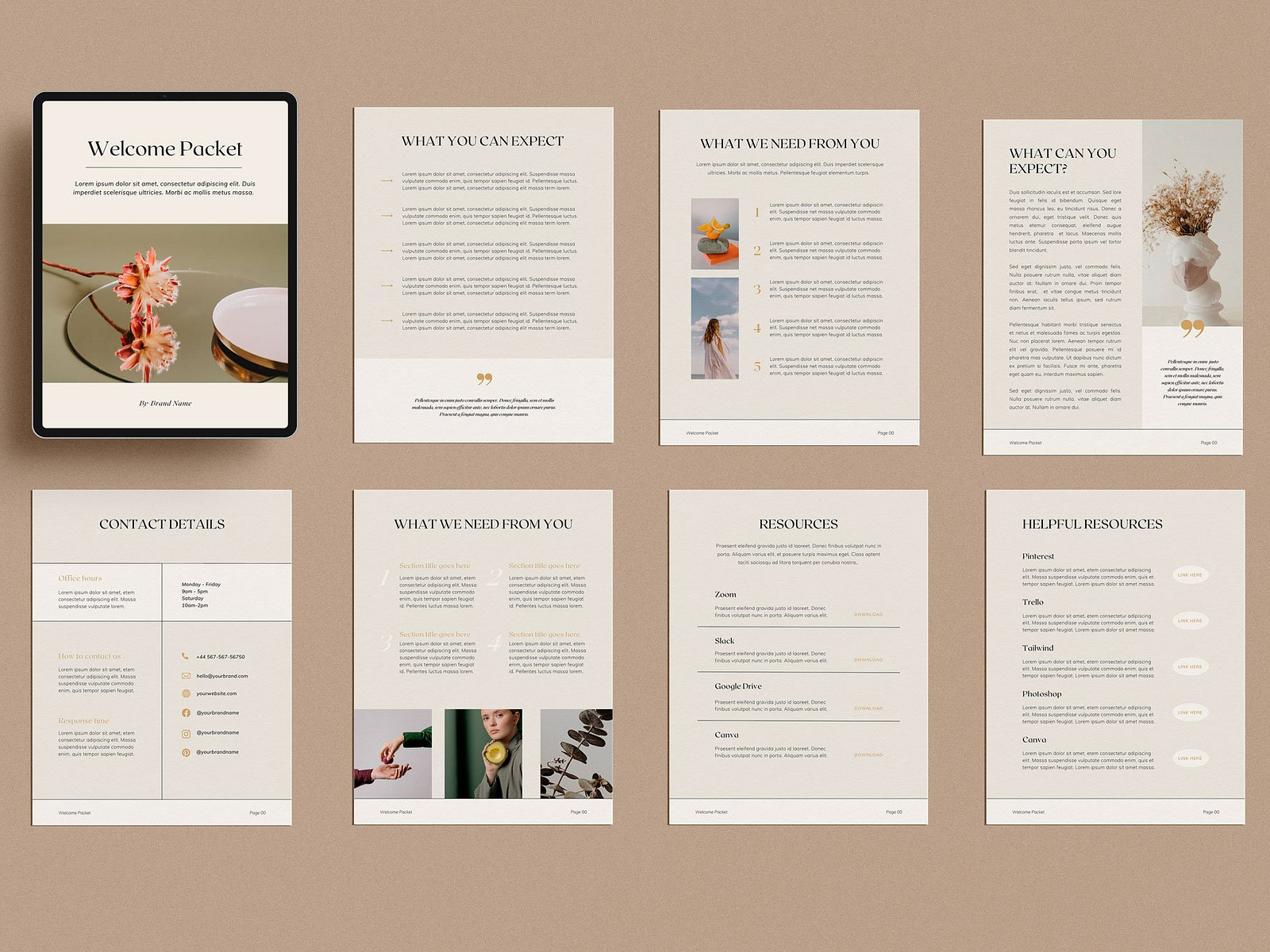 Client Welcome Packet Canva Template #9 by YandiSaputroStd on Dribbble