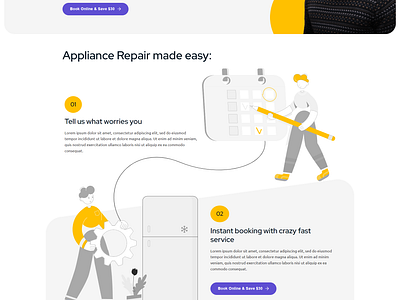 Premium Appliance Repair Services Lead Generation Landing Page branding design landing page lead generation template wordpress