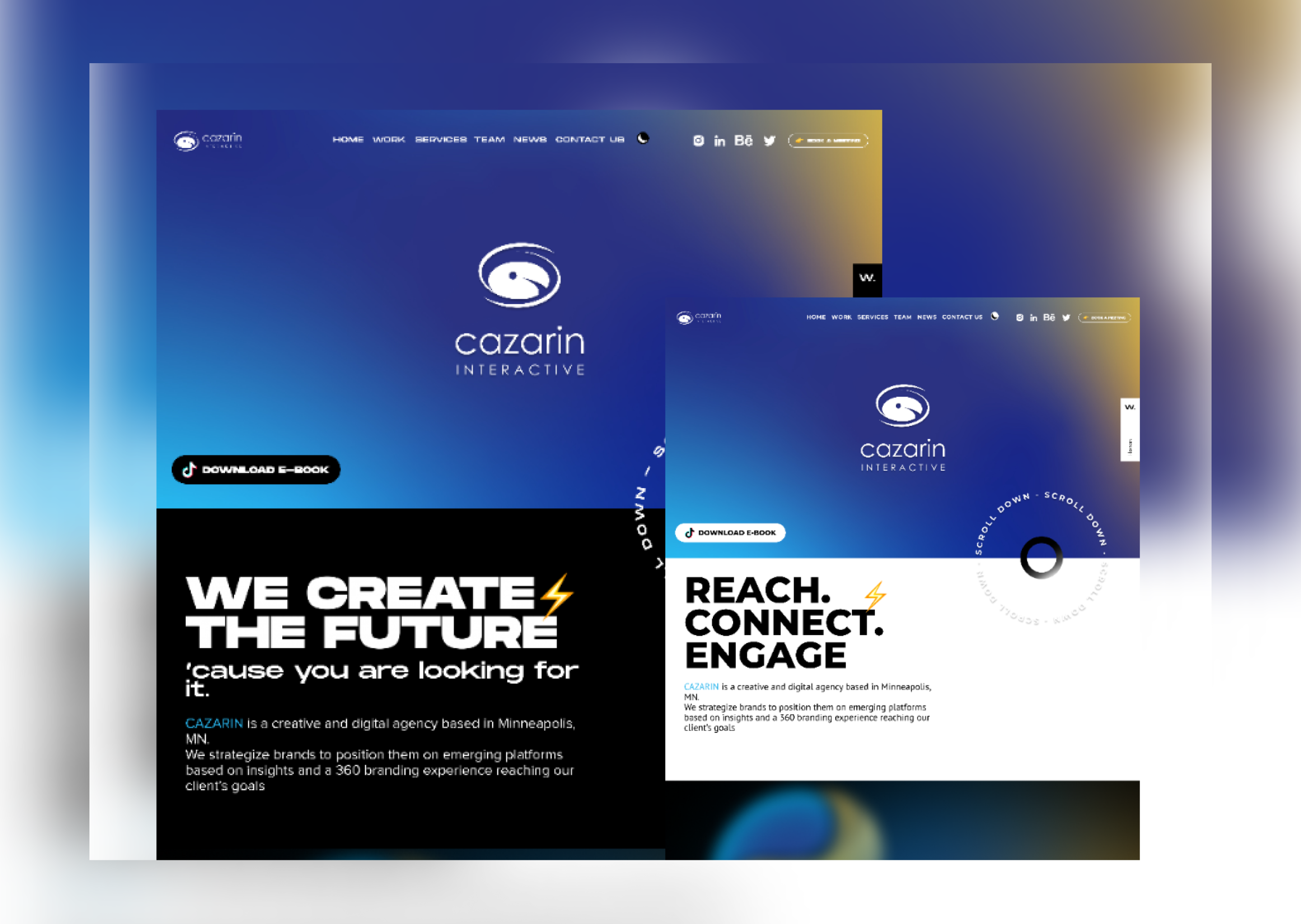 Cazarin Interactive art branding design graphic design icon illustration logo ui vector web