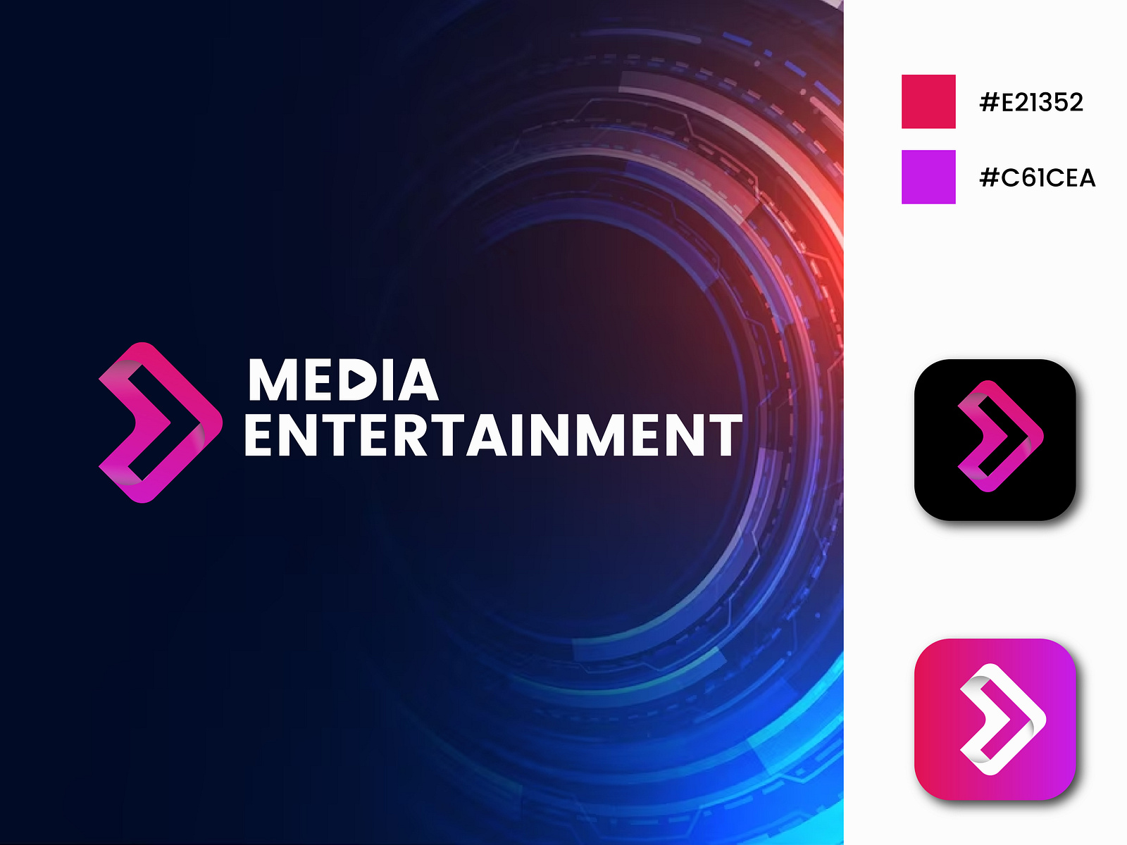 Concept Media Entertainment Logo Design Unused By Fahim Alam On playful-colorful-entertainment-logo-design-for-quantum-quest-by