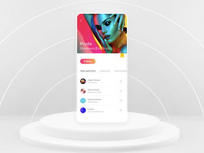 Music Player UI app colors design experience ui ux