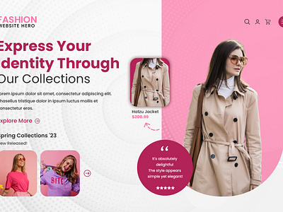 Fashion Website Hero Section UI design fashion store fashion store ui design fashion website hero section ui hero section design hero section ui ui ui design