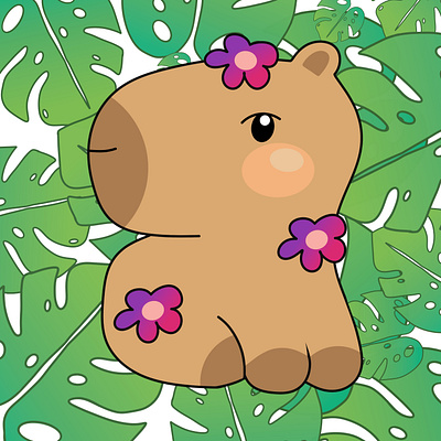 capybara design illustration