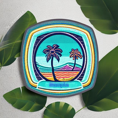Coconut trees - Logo branding cicacecilia coconut design fabric hawaii illustration island landscape logo logotype square tree