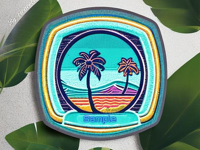 Coconut trees - Logo branding cicacecilia coconut design fabric hawaii illustration island landscape logo logotype square tree