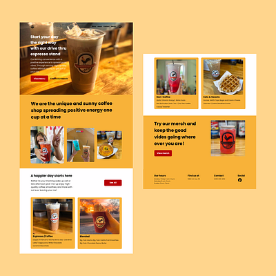 Rooster Coffee coffee ui design web webdesign