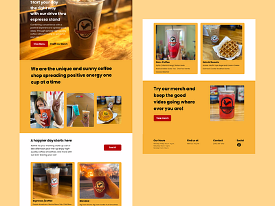 Rooster Coffee coffee ui design web webdesign